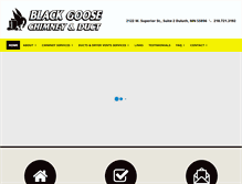 Tablet Screenshot of blackgoosechimney.com